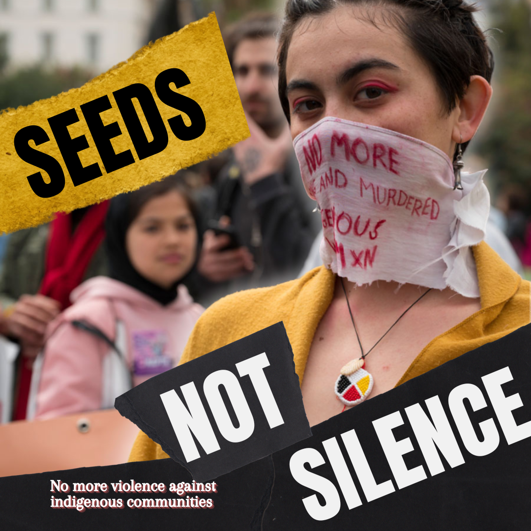 SEEDS not silence — no más violencia contra las comunidades indígenas